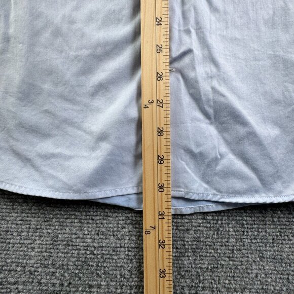 Eton Long Sleeve Button Up Shirt Men Cotton Designer Blue 16 Slim Woven Romania - Picture 4 of 16